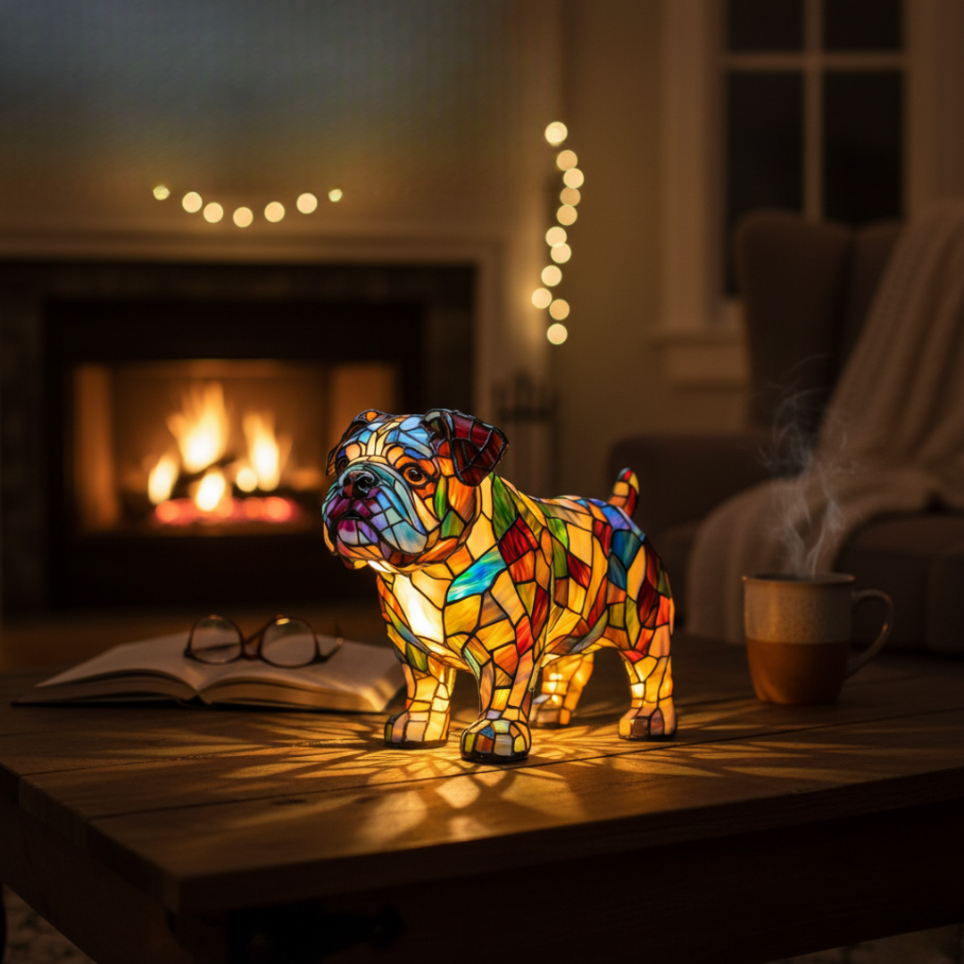 Serenata Bulldog – Guardador da Luz Aconchegante